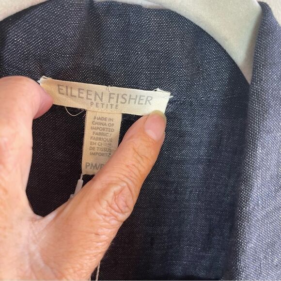 Eileen Fisher Blue Organic jacket - Picture 3 of 15
